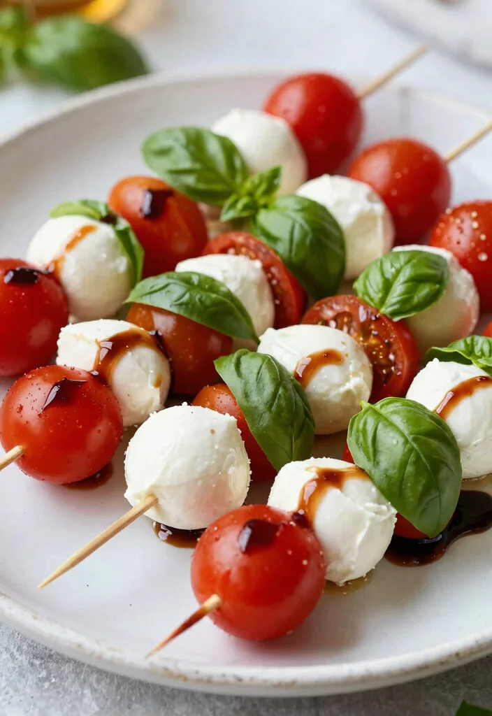 16 Best Italian Potluck Recipes (Easy to Transport) - 1. Caprese Skewers 1