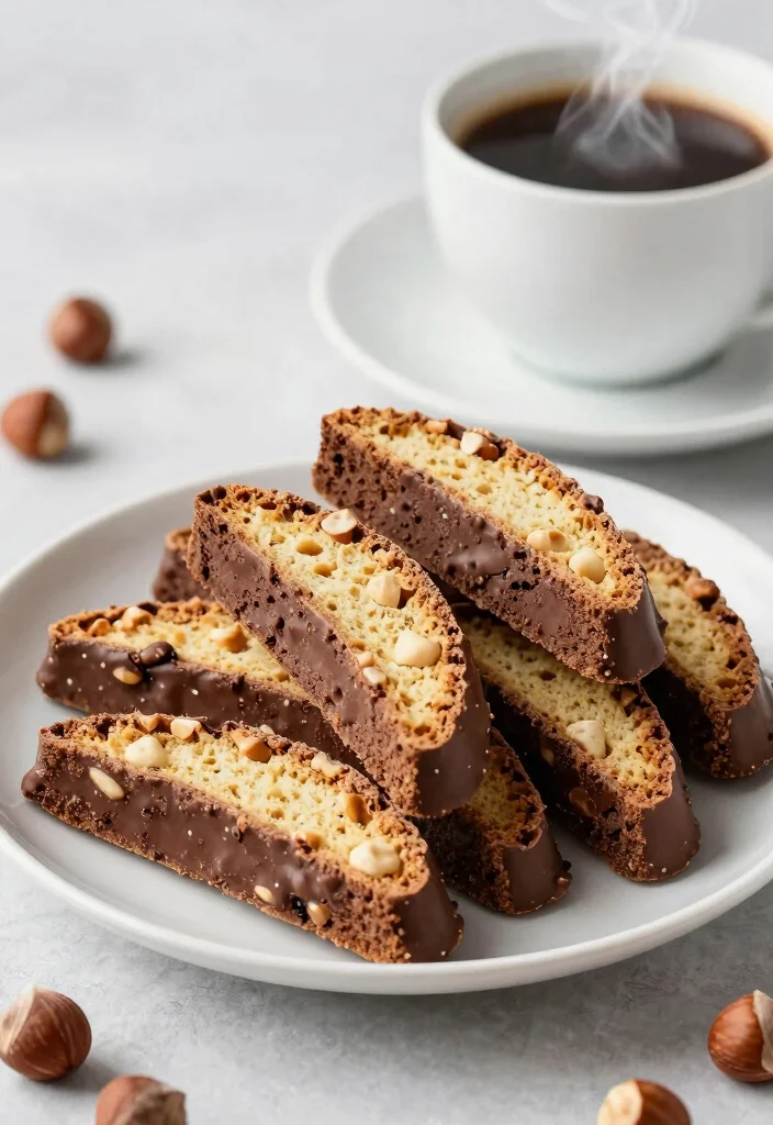 16 Best Italian Potluck Recipes (Easy to Transport) - 16. Chocolate Hazelnut Biscotti 1