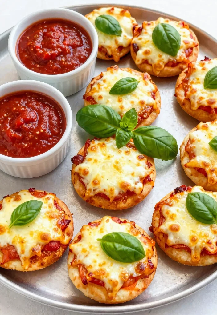 16 Best Italian Potluck Recipes (Easy to Transport) - 8. Margherita Pizza Bites 1