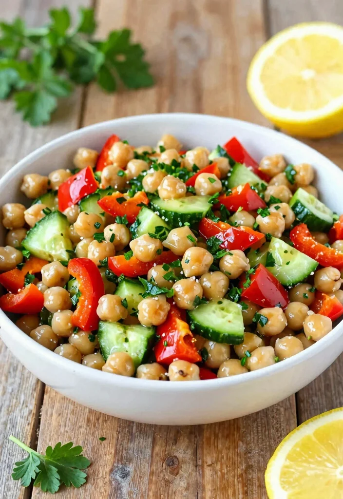16 Best Italian Potluck Recipes (Easy to Transport) - 9. Italian Chickpea Salad 1