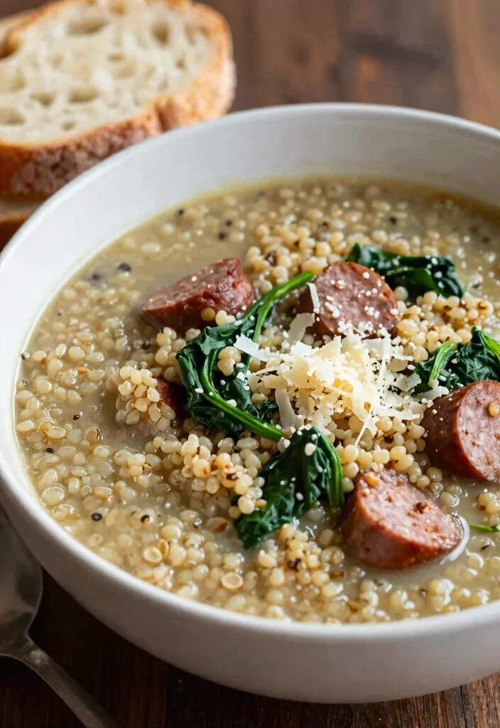 16 Best Italian Sausage Soup Recipes for Comfort Food Lovers - 16. Italian Sausage and Quinoa Soup 1