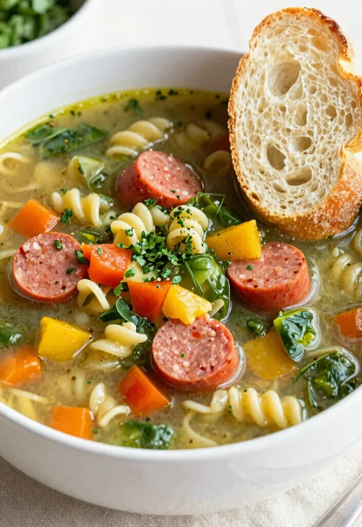 16 Best Italian Sausage Soup Recipes for Comfort Food Lovers - 5. Italian Sausage Minestrone Soup 1