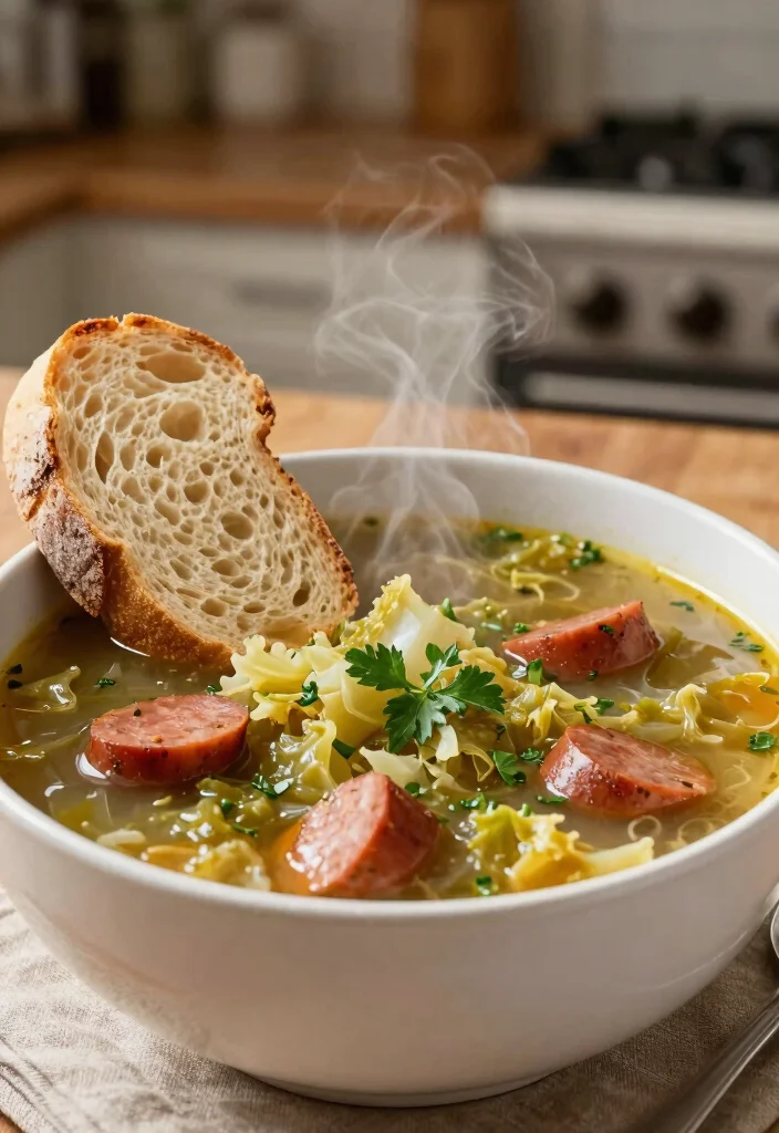 16 Best Italian Sausage Soup Recipes for Comfort Food Lovers - 6. Italian Sausage and Cabbage Soup 1