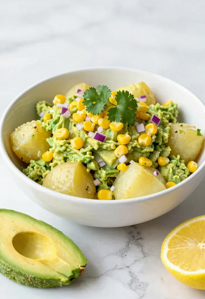 16 Creamy & Comforting Japanese Potato Salad Recipes You Must Try - 2. Avocado Japanese Potato Salad 1