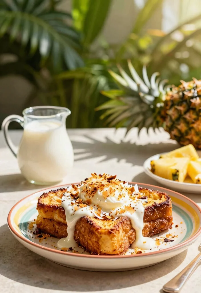 16 Crockpot French Toast Casserole Recipes for Easy Overnight Breakfasts - 6. Coconut Macaroon French Toast Casserole 1