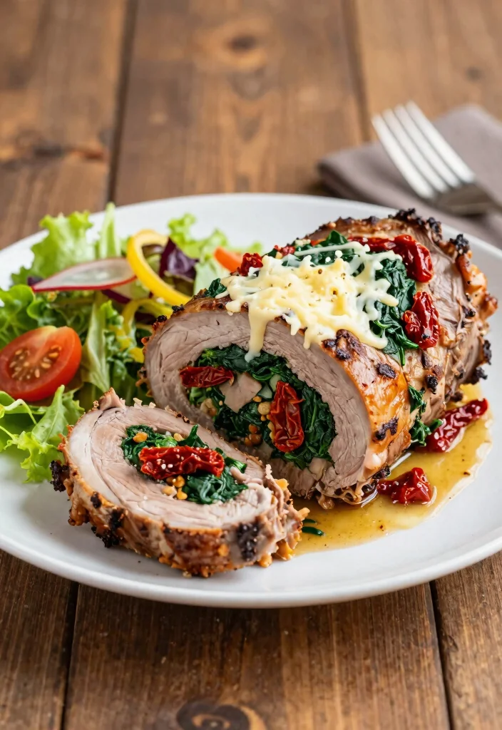 16 Easy Italian Pork Loin Recipes (Tender & Juicy) - 11. Italian Stuffed Pork Loin 1