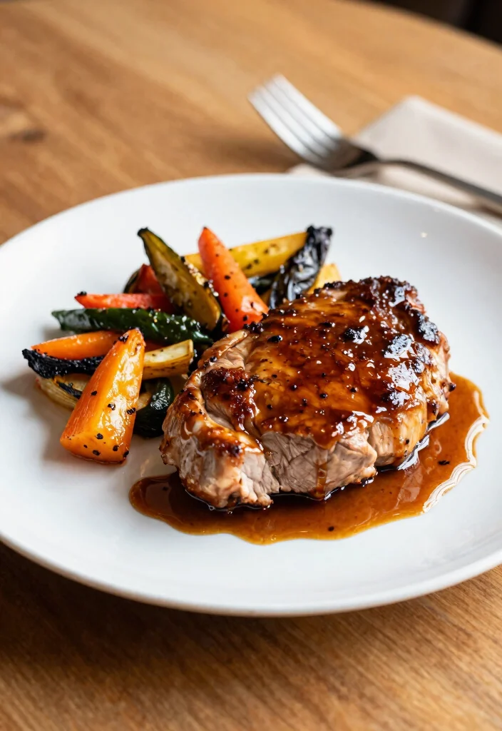 16 Easy Italian Pork Loin Recipes (Tender & Juicy) - 9. Italian Honey Balsamic Pork Loin 1