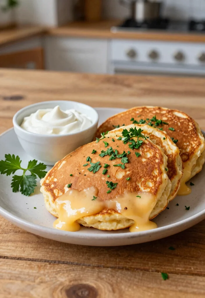 16 Fluffy Japanese Pancake Recipes You Can Make at Home - 15. Cheesy Herb Pancakes 1