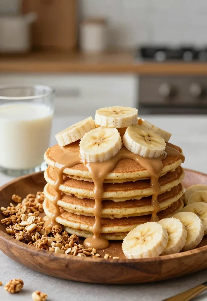 16 Fluffy Japanese Pancake Recipes You Can Make at Home - 6. Peanut Butter Banana Pancakes 1