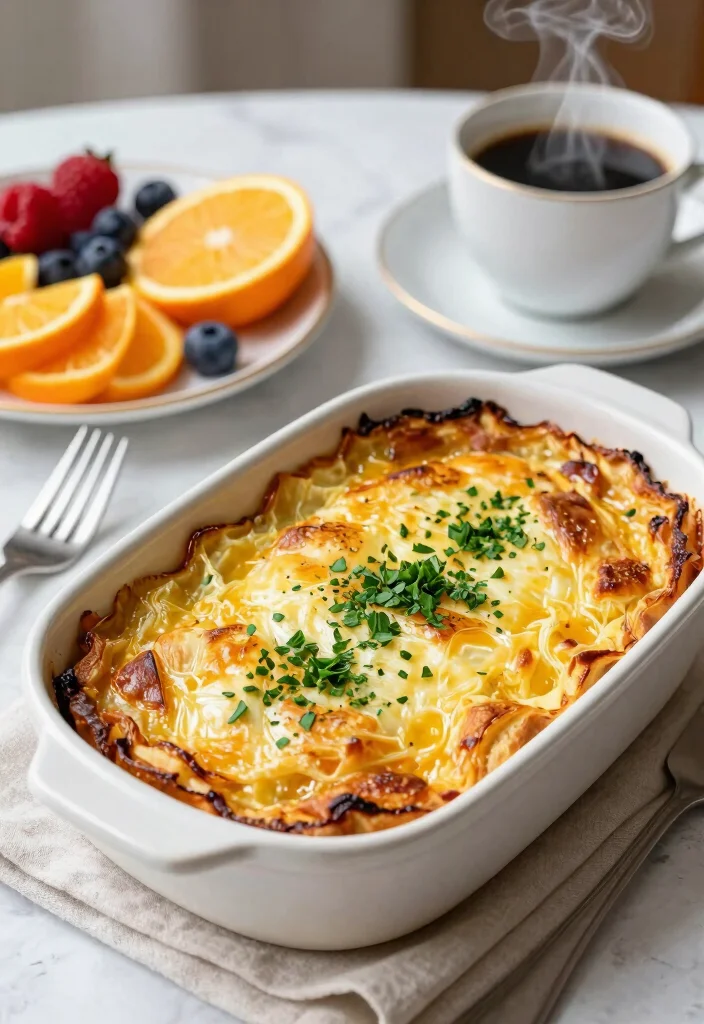 16 French Bread Dinner Ideas (Meals You Can Make with a Loaf) - 3. French Bread Breakfast Bake 1