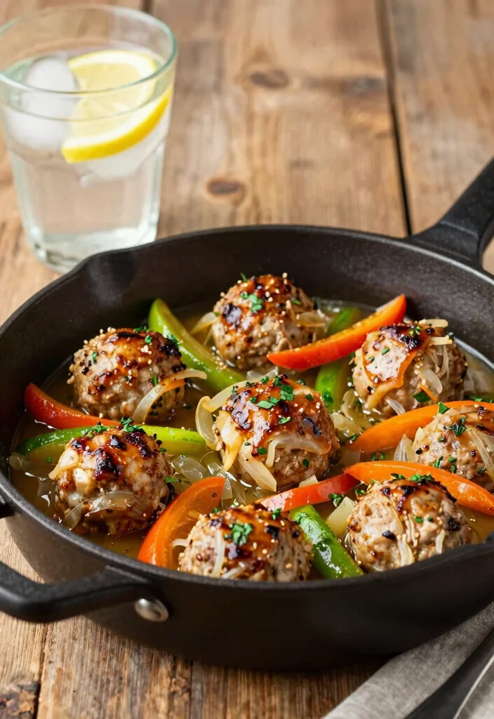 16 French Onion Chicken Meatballs Recipes for Lighter Dinners - 6. One-Pan French Onion Chicken Meatballs 1