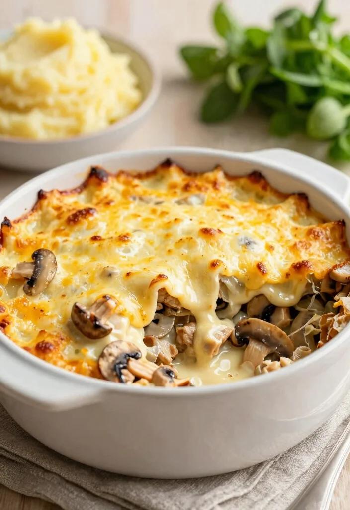 16 French Onion Chicken and Rice Bake Recipes for Family Dinners - 13. Mushroom and French Onion Chicken Bake 1