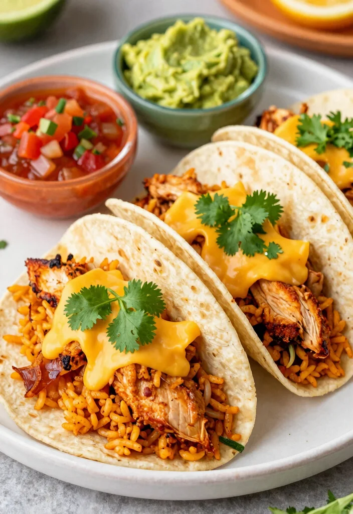 16 French Onion Chicken and Rice Recipes (One-Pan Meals) - 13. One-Pan French Onion Chicken and Rice Tacos 1