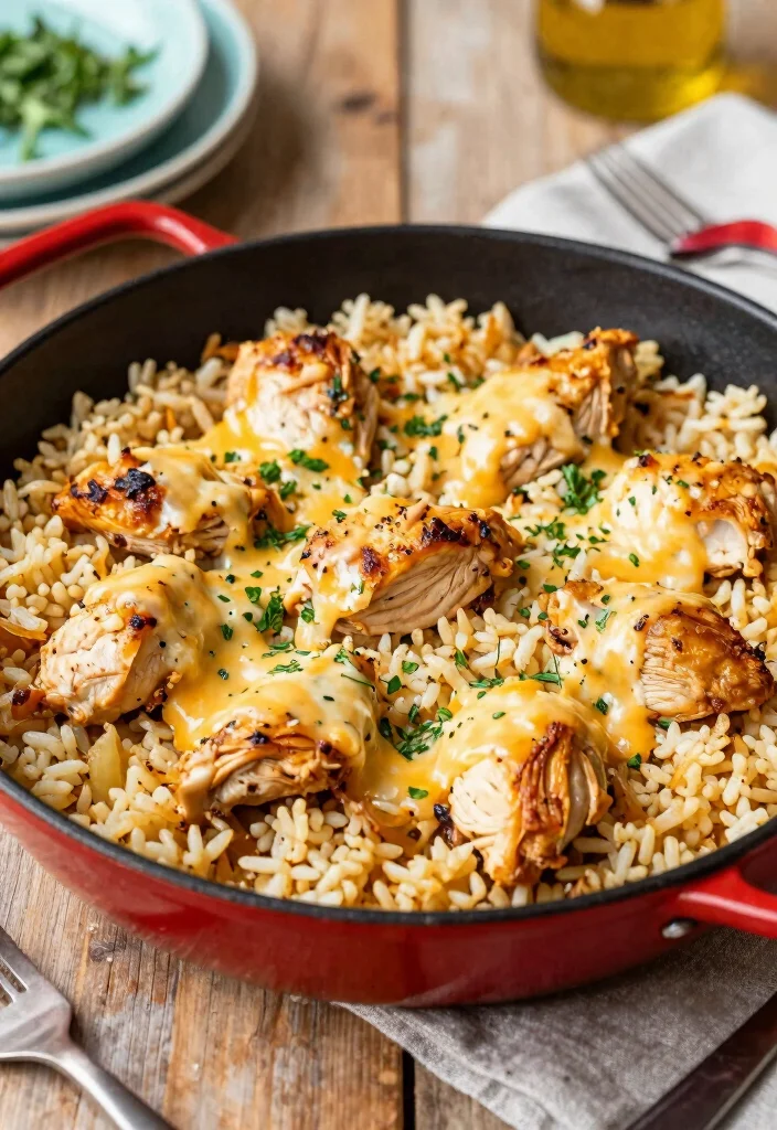 16 French Onion Chicken and Rice Recipes (One-Pan Meals) - 4. French Onion Chicken and Rice Skillet 1