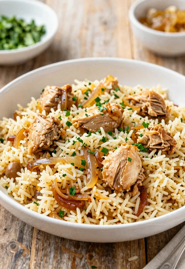 16 French Onion Chicken and Rice Recipes (One-Pan Meals) - 8. French Onion Chicken and Rice Pilaf 1