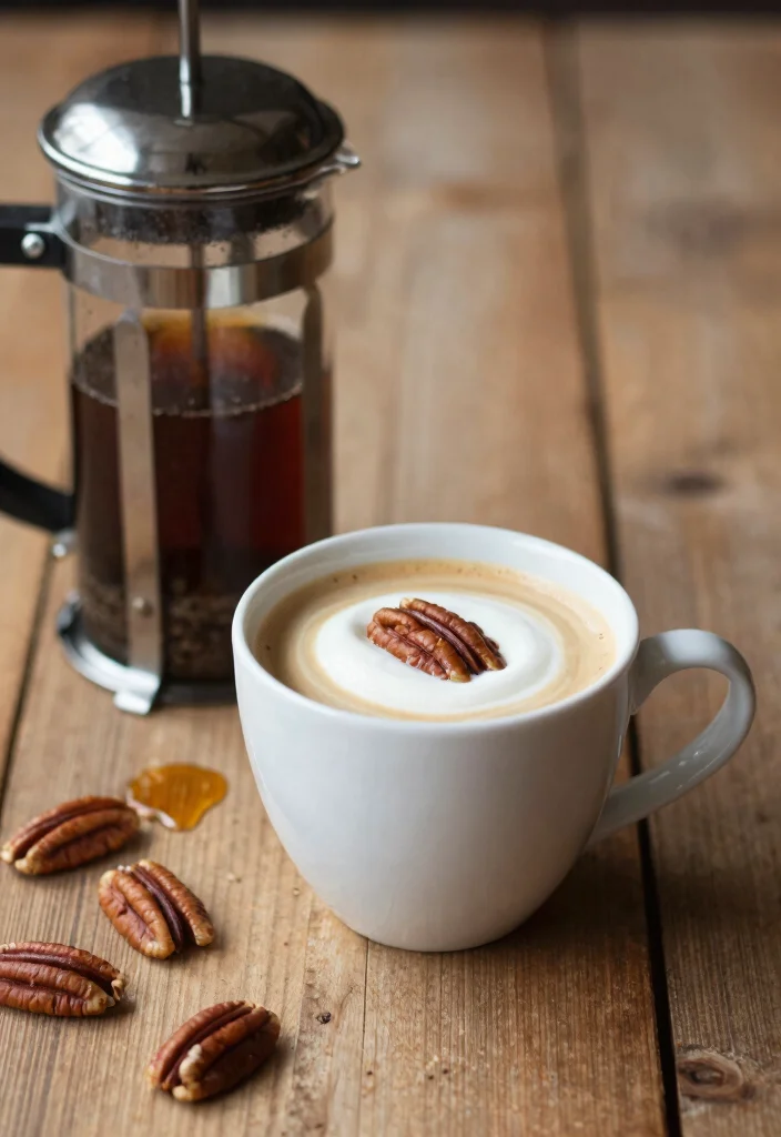16 French Press Coffee Recipes and Flavor Ideas to Upgrade Your Brew - 10. Maple Pecan Coffee 1