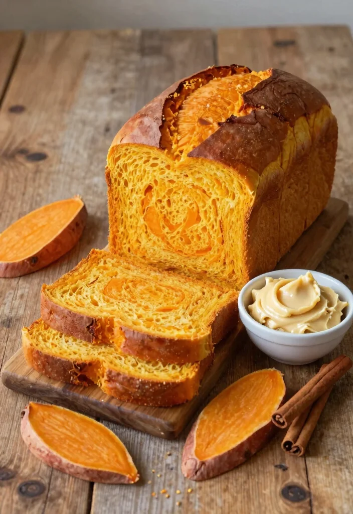 16 Gluten Free Japanese Milk Bread Recipes (Soft & Fluffy) - 9. Sweet Potato Gluten Free Japanese Milk Bread 1