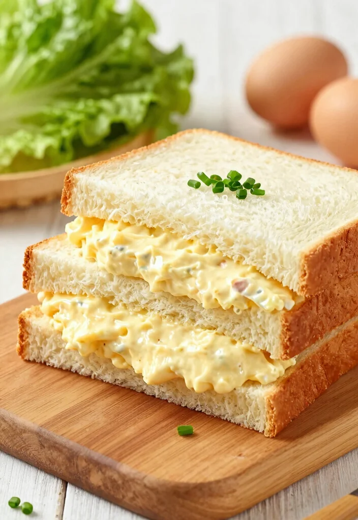 16 Irresistible Japanese Milk Bread Sandwich Ideas - 1. Classic Egg Salad Sandwich 1