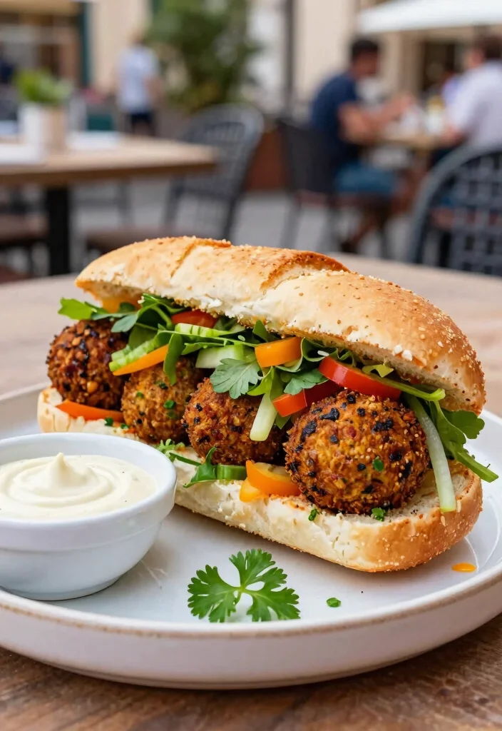 16 Irresistible Japanese Milk Bread Sandwich Ideas - 15. Falafel Sandwich 1