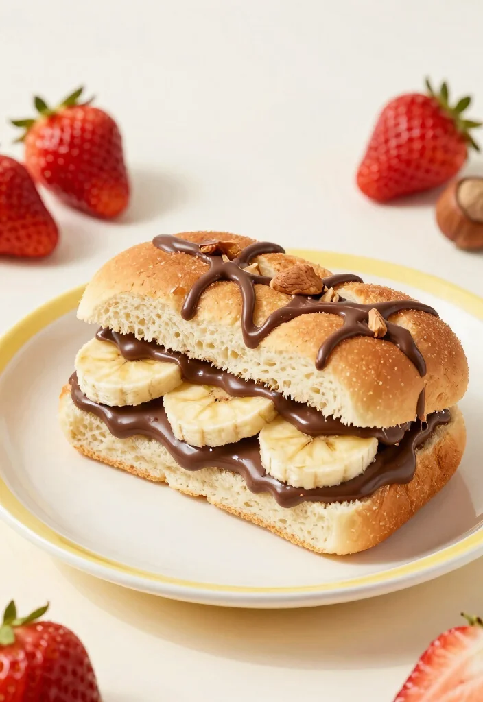 16 Irresistible Japanese Milk Bread Sandwich Ideas - 16. Chocolate Hazelnut Spread Sandwich 1