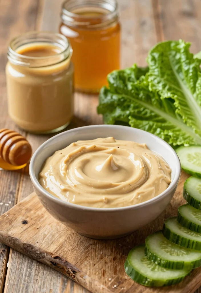 16 Japanese Ginger Salad Dressing Recipes (Zesty & Fresh) - 6. Honey Ginger Tahini Dressing 1