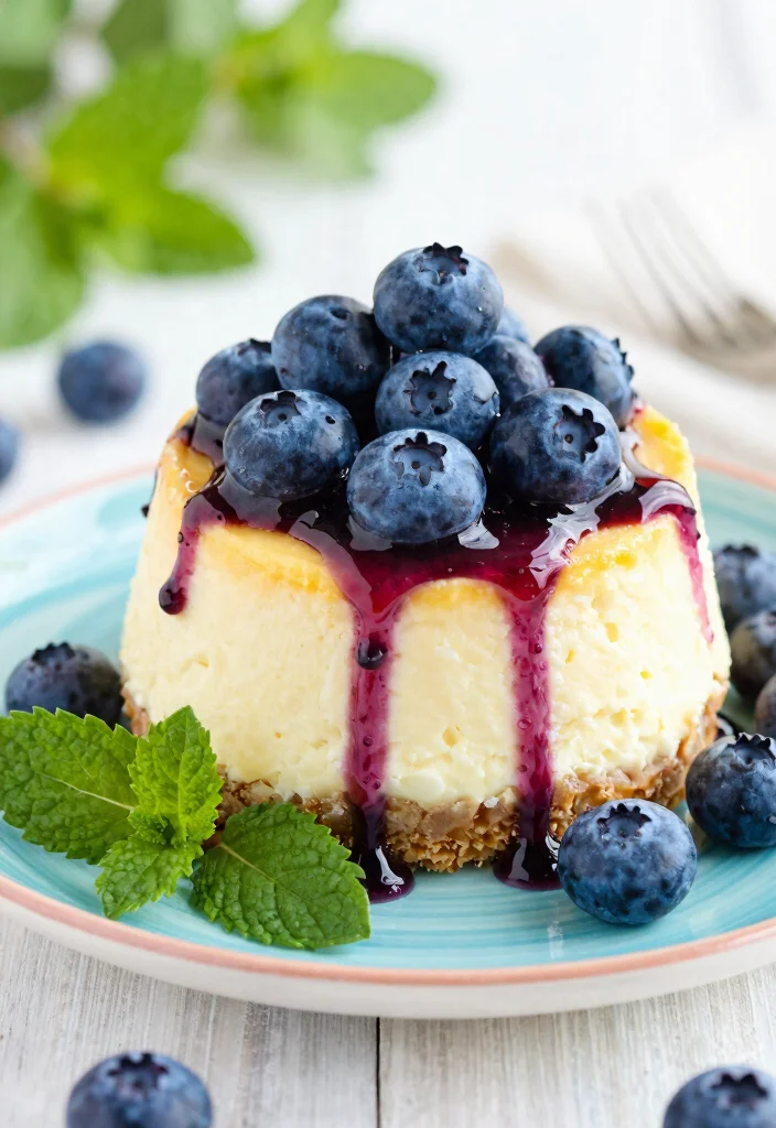 16 Light and Airy Japanese Soufflé Cheesecake Recipes - 13. Blueberry Soufflé Cheesecake 1