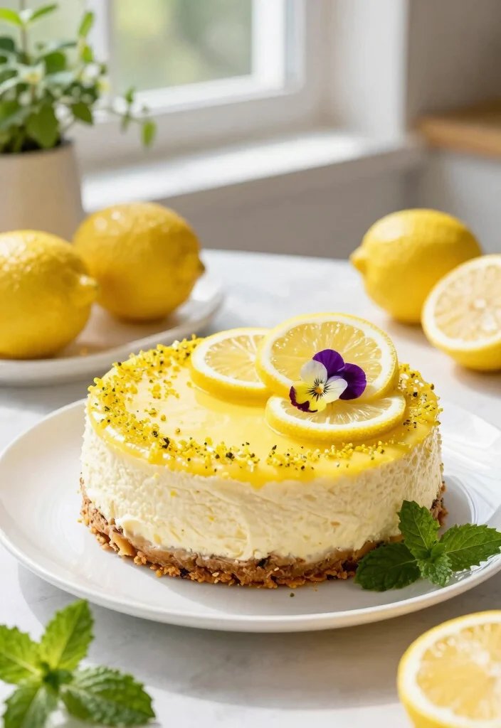 16 Light and Airy Japanese Soufflé Cheesecake Recipes - 4. Lemon Zest Soufflé Cheesecake 1