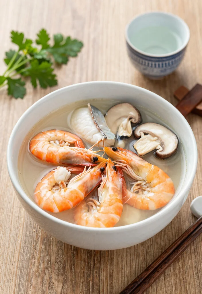 16 Simple Japanese Clear Soup Recipes (Light & Comforting) - 4. Seafood Clear Soup 1