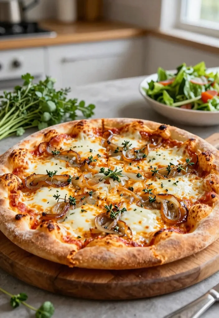 16 Slow Cooker French Onion Soup Recipes (Set and Forget Dinners) - 10. French Onion Soup Pizza 1