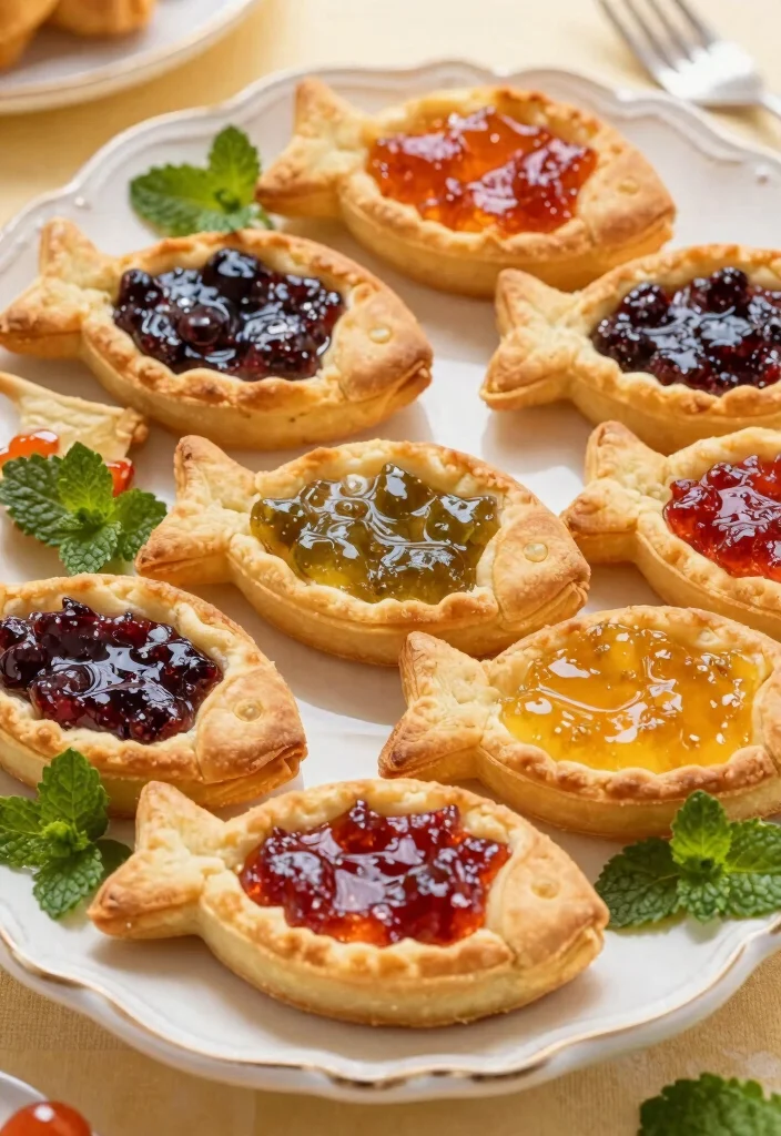 16 Unique Japanese Fish Dessert Ideas and Recipes - 14. Fish-Shaped Tarts 1