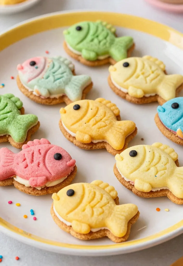 16 Unique Japanese Fish Dessert Ideas and Recipes - 15. Fish-Shaped Ice Cream Sandwiches 1