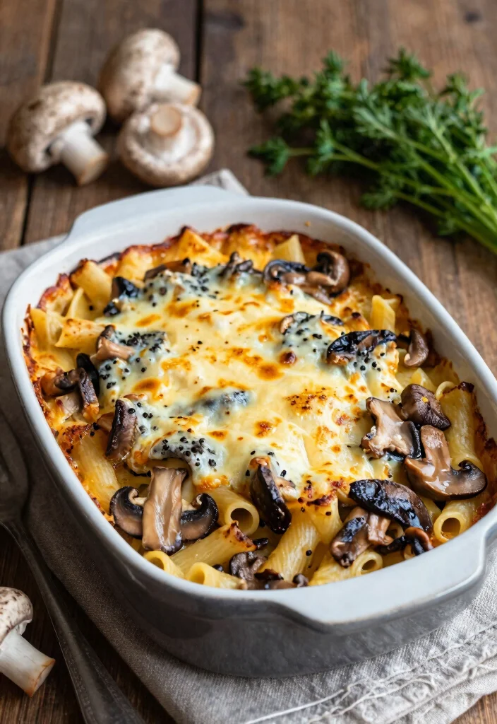 17 Best Italian Pasta Bake Recipes for Comfort Food Dinners - 11. Wild Mushroom Pasta Bake 1