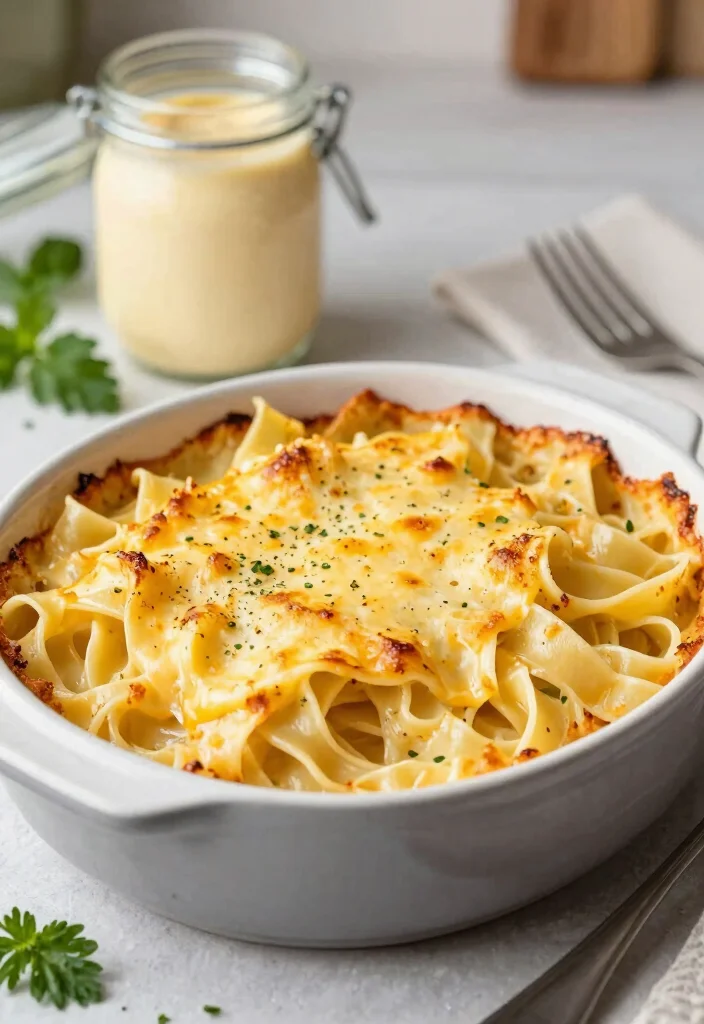 17 Best Italian Pasta Bake Recipes for Comfort Food Dinners - 16. Fettuccine Alfredo Pasta Bake 1
