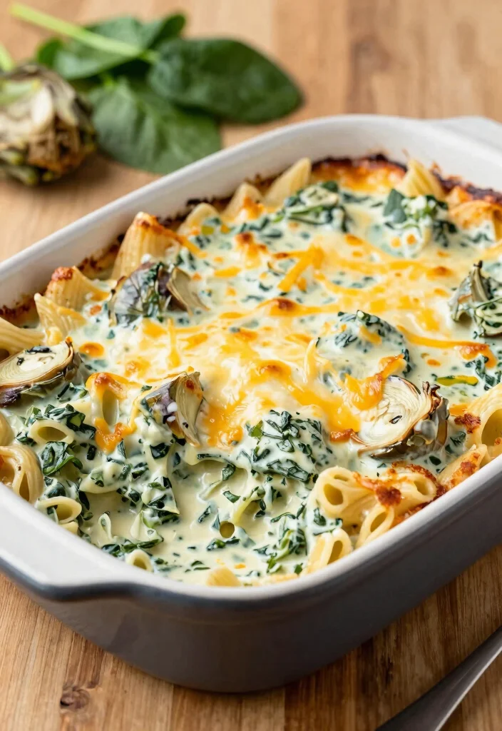 17 Best Italian Pasta Bake Recipes for Comfort Food Dinners - 6. Spinach and Artichoke Pasta Bake 1
