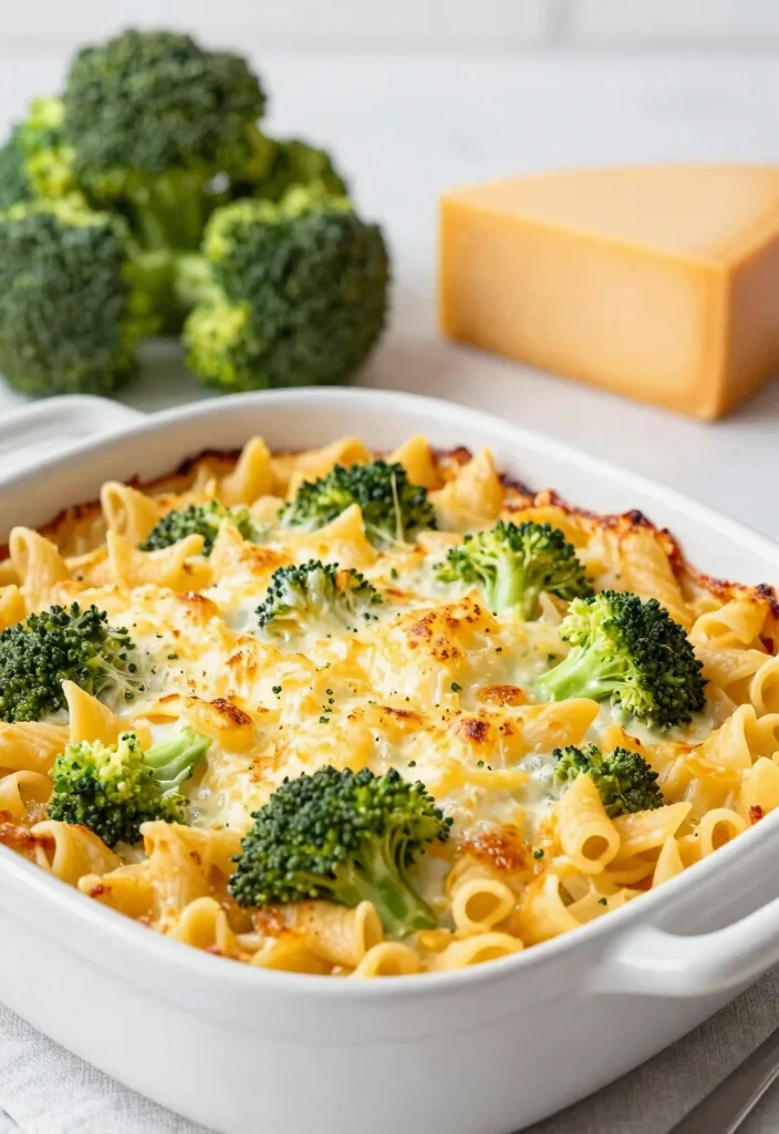 17 Best Italian Pasta Bake Recipes for Comfort Food Dinners - 7. Broccoli Cheddar Pasta Bake 1