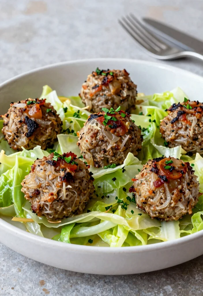 17 Crockpot French Onion Meatballs Recipes (Slow Cooker Favorites) - 15. French Onion Meatballs with Cabbage 1