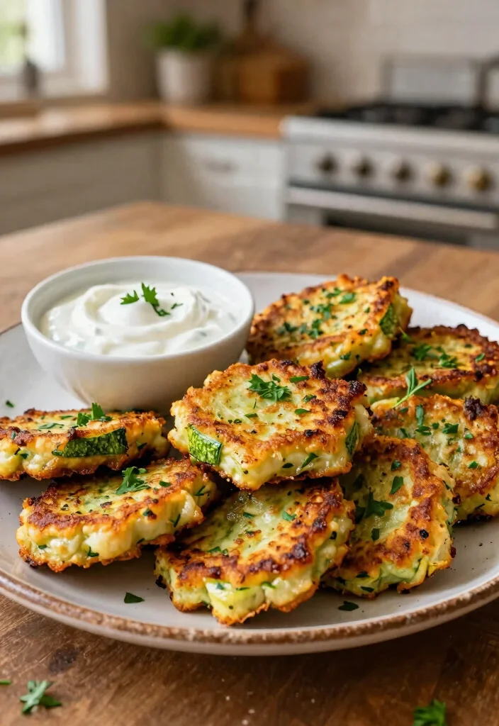 17 Easy Italian Finger Food Appetizers (Party Perfect) - 10. Zucchini Fritters 1
