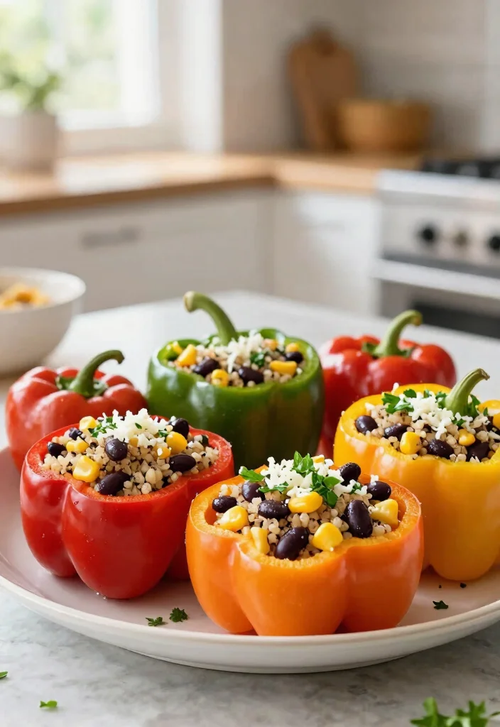 17 Easy Italian Finger Food Appetizers (Party Perfect) - 11. Vegetable Stuffed Peppers 1