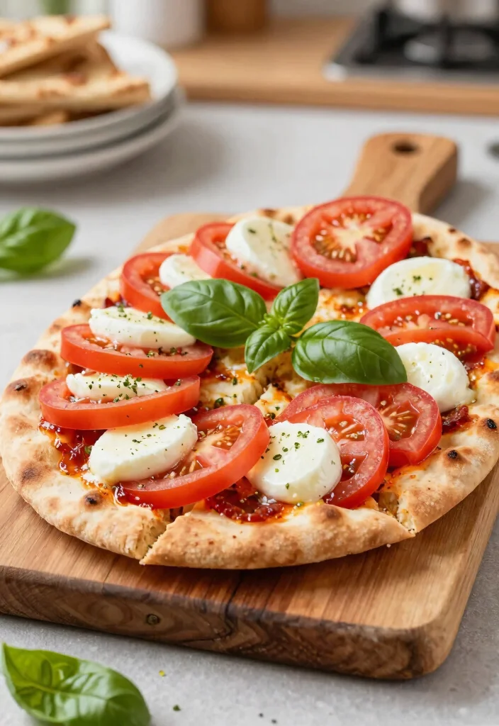 17 Easy Italian Finger Food Appetizers (Party Perfect) - 13. Margherita Flatbread 1