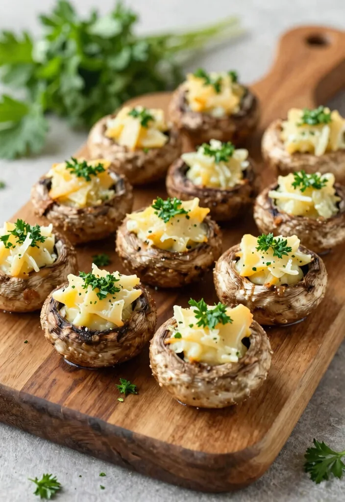17 Easy Italian Finger Food Appetizers (Party Perfect) - 3. Stuffed Mushrooms 1