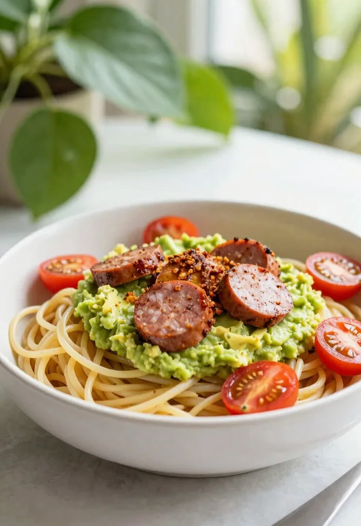 17 Easy Italian Sausage Pasta Recipes for Quick Weeknight Dinners - 15. Italian Sausage and Avocado Pasta 1