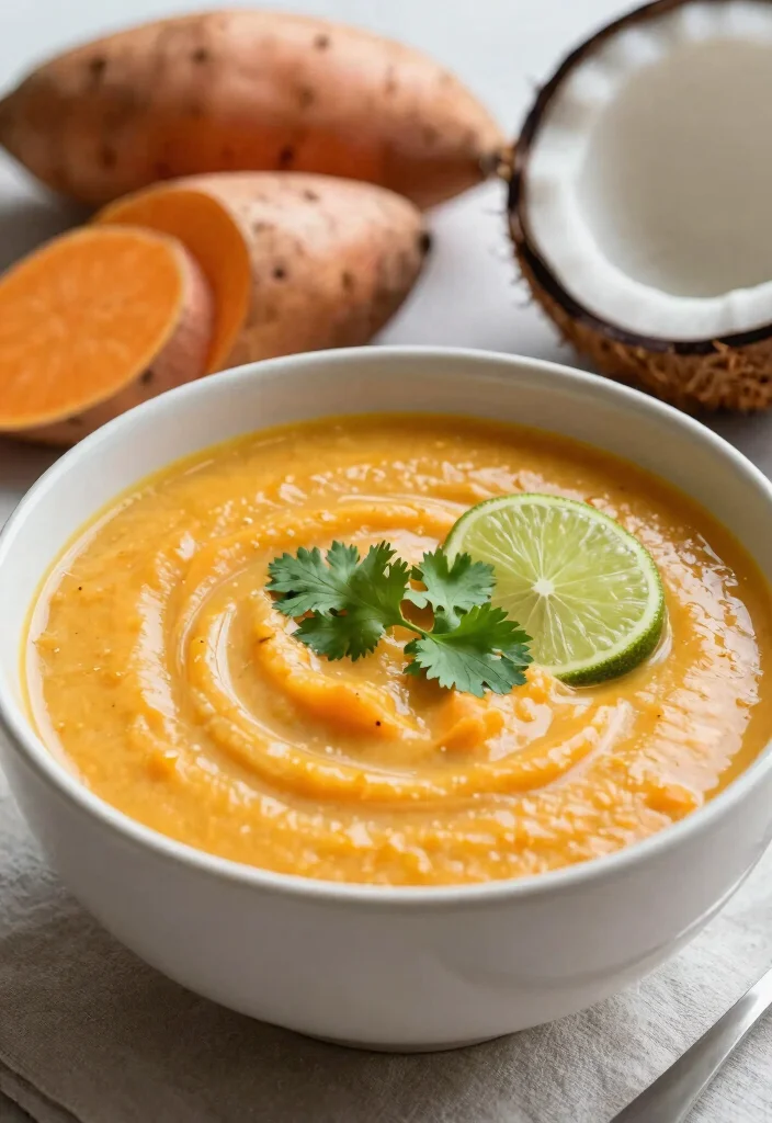 17 Easy Italian Vegetable Soup Recipes for Comforting Meals - 10. Sweet Potato and Coconut Soup 1