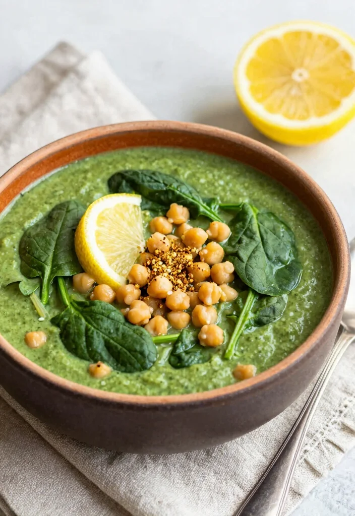 17 Easy Italian Vegetable Soup Recipes for Comforting Meals - 3. Spinach and Chickpea Soup 1