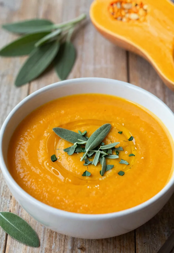 17 Easy Italian Vegetable Soup Recipes for Comforting Meals - 9. Butternut Squash and Sage Soup 1