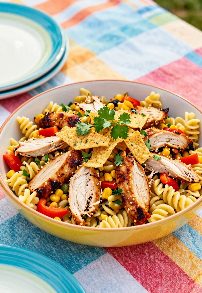 17 Easy Pasta Salad Recipes with Italian Dressing & Salad Supreme - 8. BBQ Chicken Pasta Salad 1