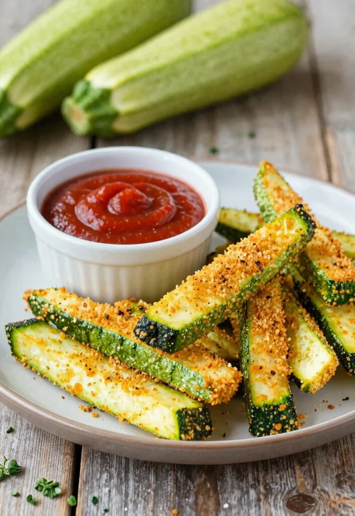 17 Easy Recipes Using Italian Bread Crumbs - 11. Breadcrumb-Crusted Zucchini Fries 1