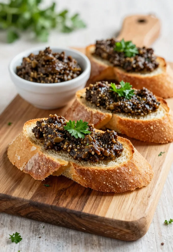 17 French Baguette Appetizers Recipes for Elegant Starters - 2. Classic French Tapenade on Baguette 1