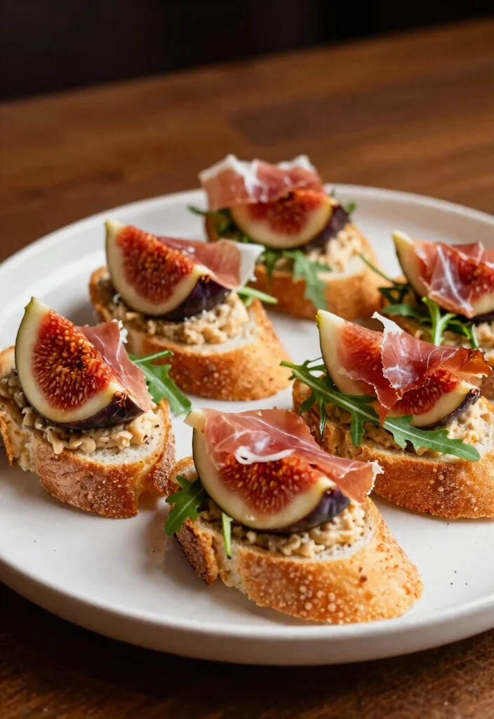 17 French Baguette Appetizers Recipes for Elegant Starters - 7. Prosciutto and Fig Spread Baguette 1