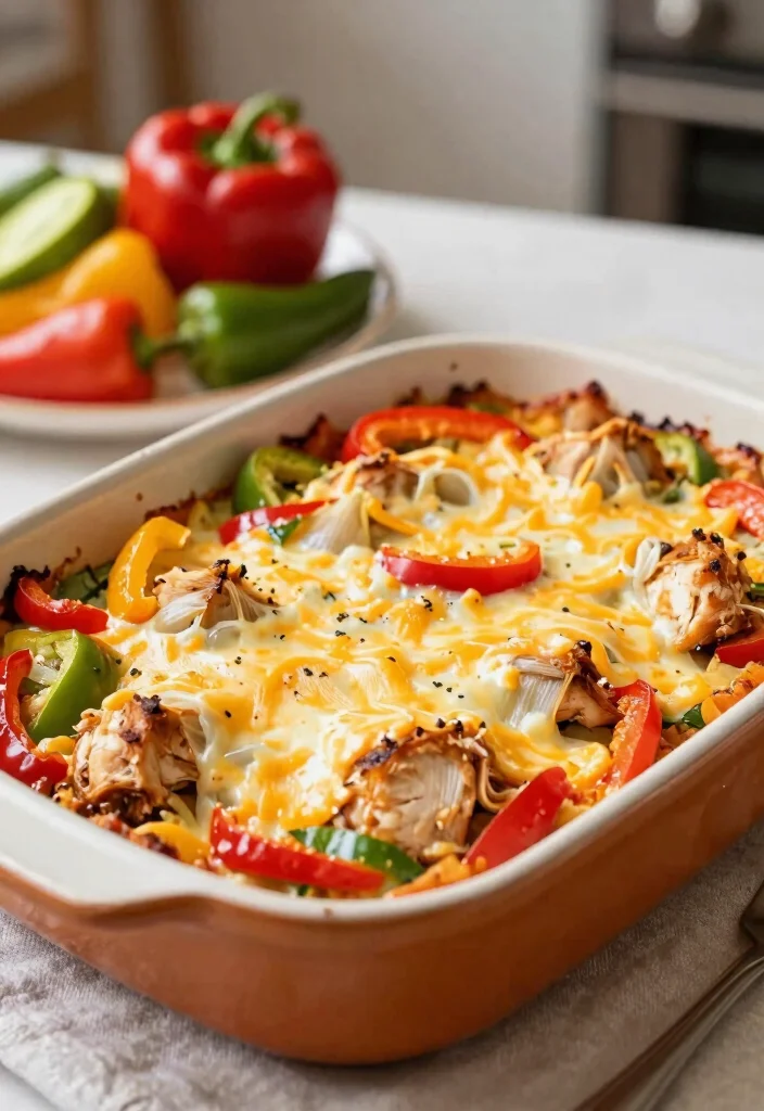 17 French Onion Chicken Bake Recipes with Melted Cheese - 16. French Onion Chicken Bake with Bell Peppers 1