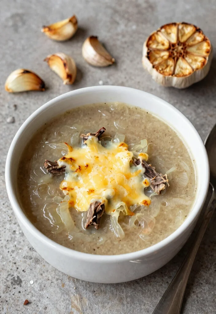 17 French Onion Short Rib Soup Recipes for Rich Comfort Meals - 16. French Onion Short Rib Soup with Roasted Garlic 1